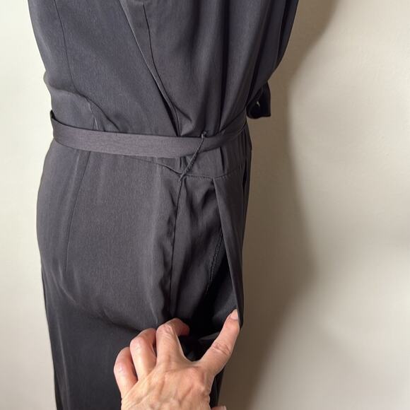H&M Black Wide Leg Belted Jumpsuit - Picture 5 of 7